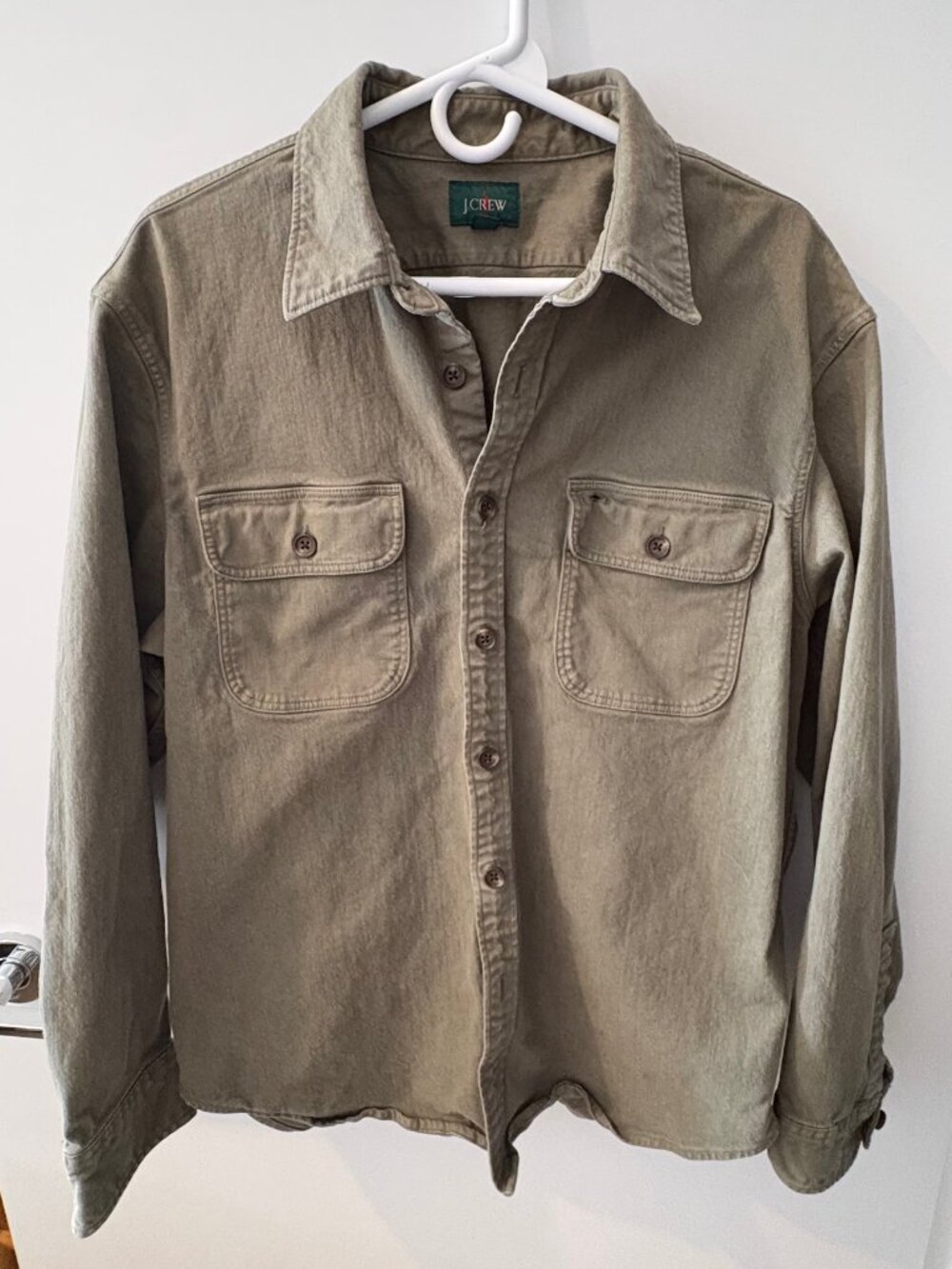 J.Crew Garment-dyed twill overshirt